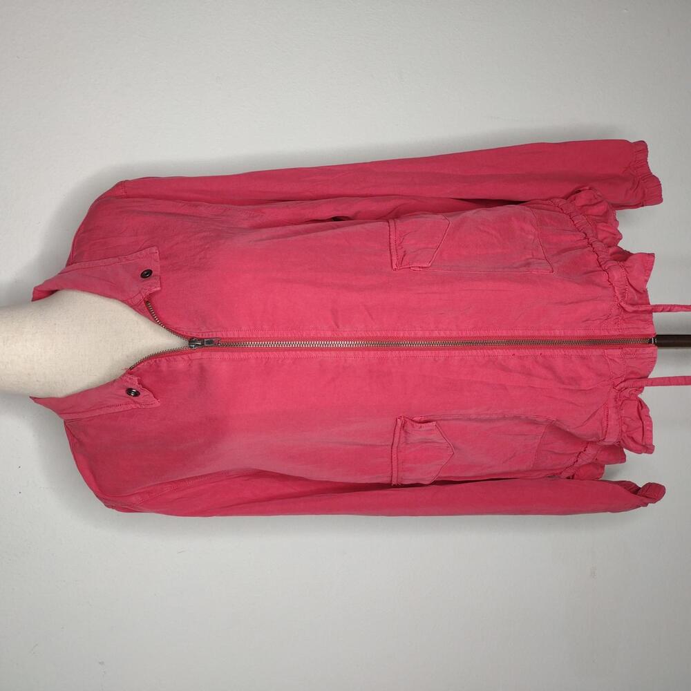 NWT Sanctuary Women's Garnet Rose/Drawstring Jacket Size Medium